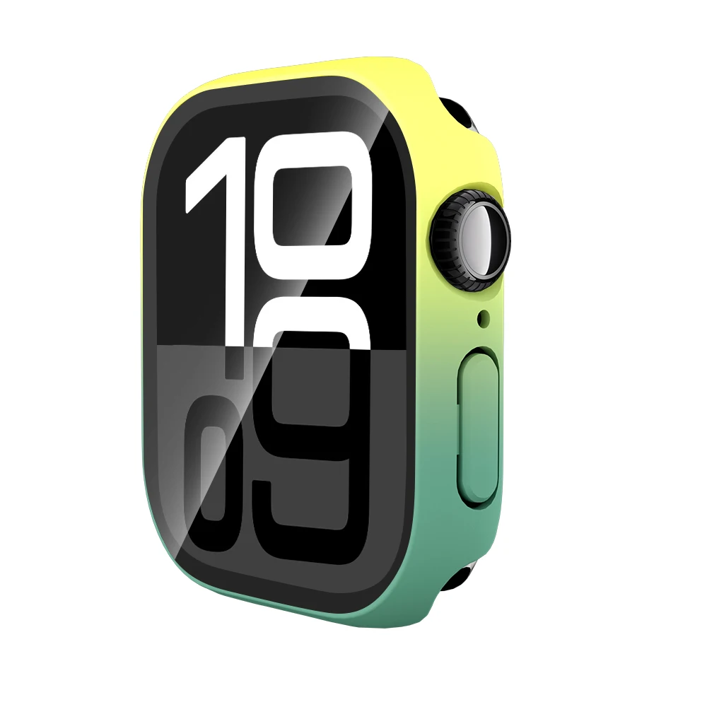 Gradient Color Apple Watch Case with Glass Screen Protector