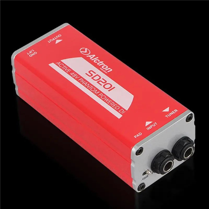 3X Alctron SD201 액티브 DI 박스 임피던스 변환 DIBOX 전문 무대 효과 직접 연결 박스
