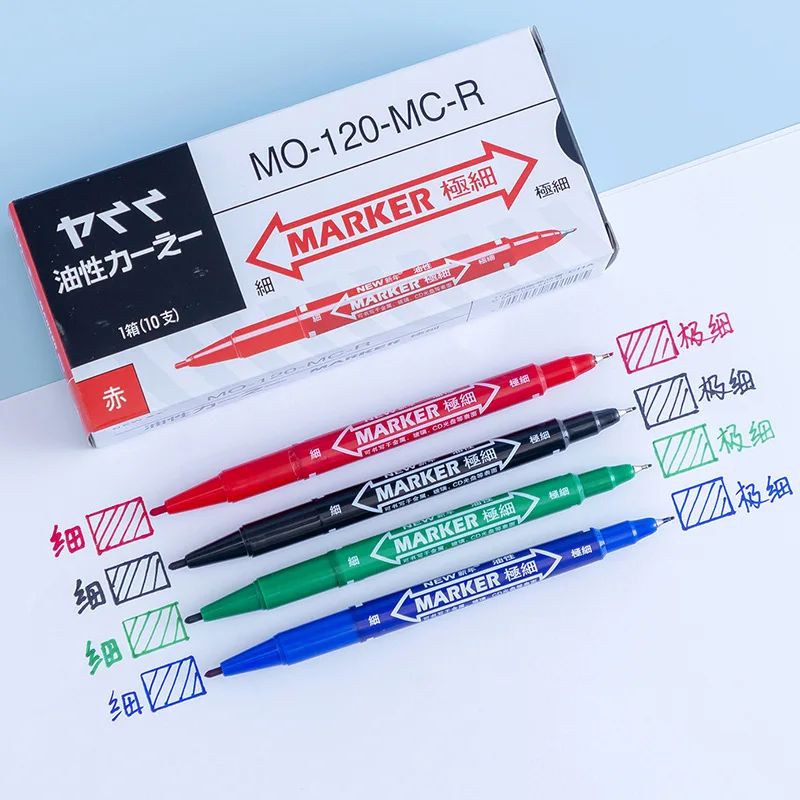 0.5mm Marker Pens Tattoo Skin Markers Scribe 1/3pcs Permanent Makeup Tattoo Supplies Large Capacity Ink Waterproof Marker Pen 3