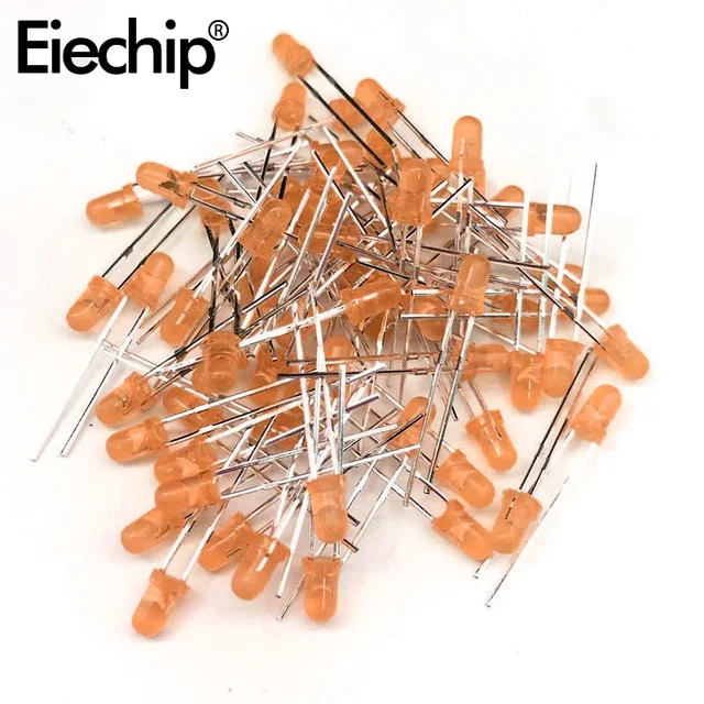 LED Diode 3mm Red/green/blue/yellow/orange/white Light 1