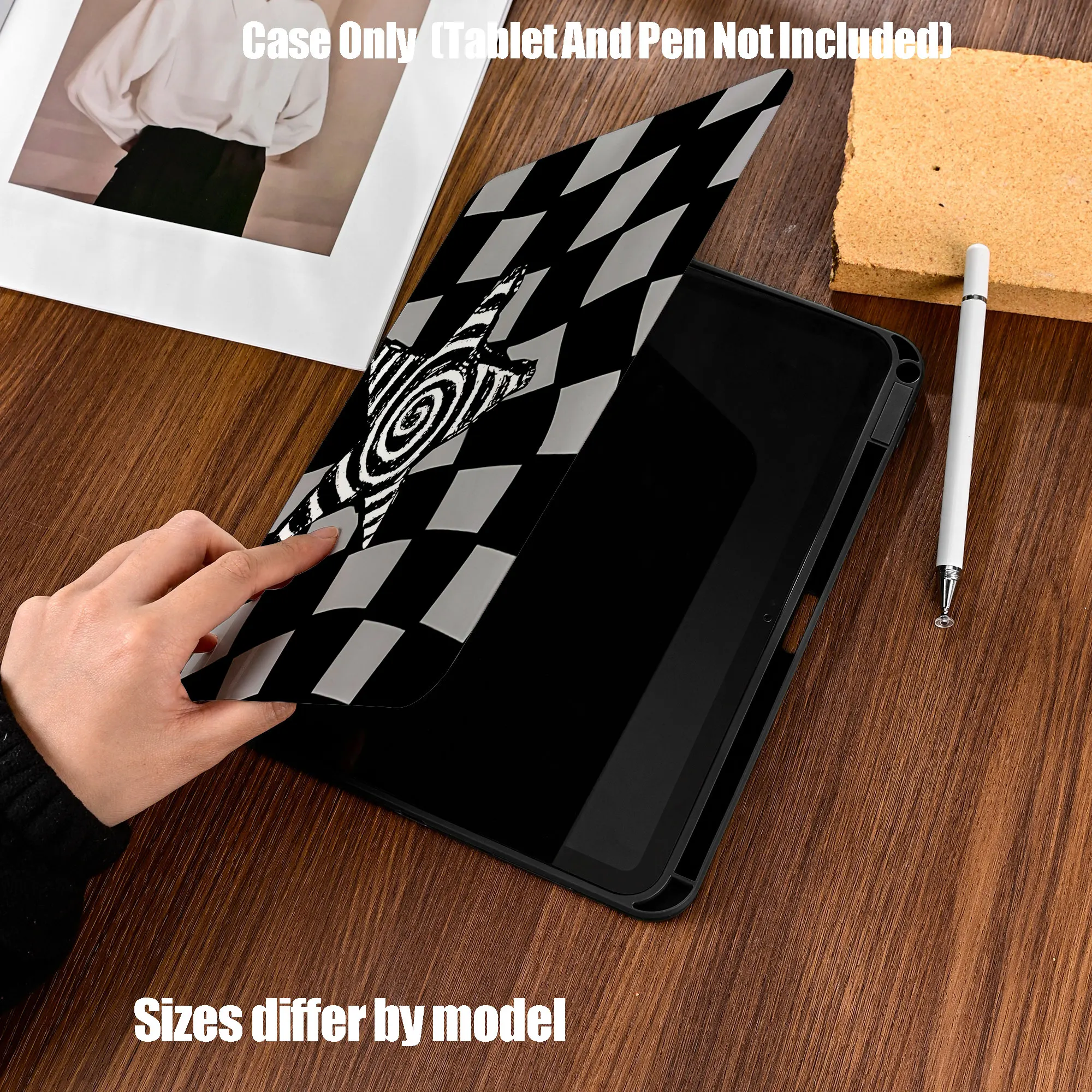 Shockproof TPU Tablet Protective Case with Pencil Holder and Auto Sleep/Wake Function