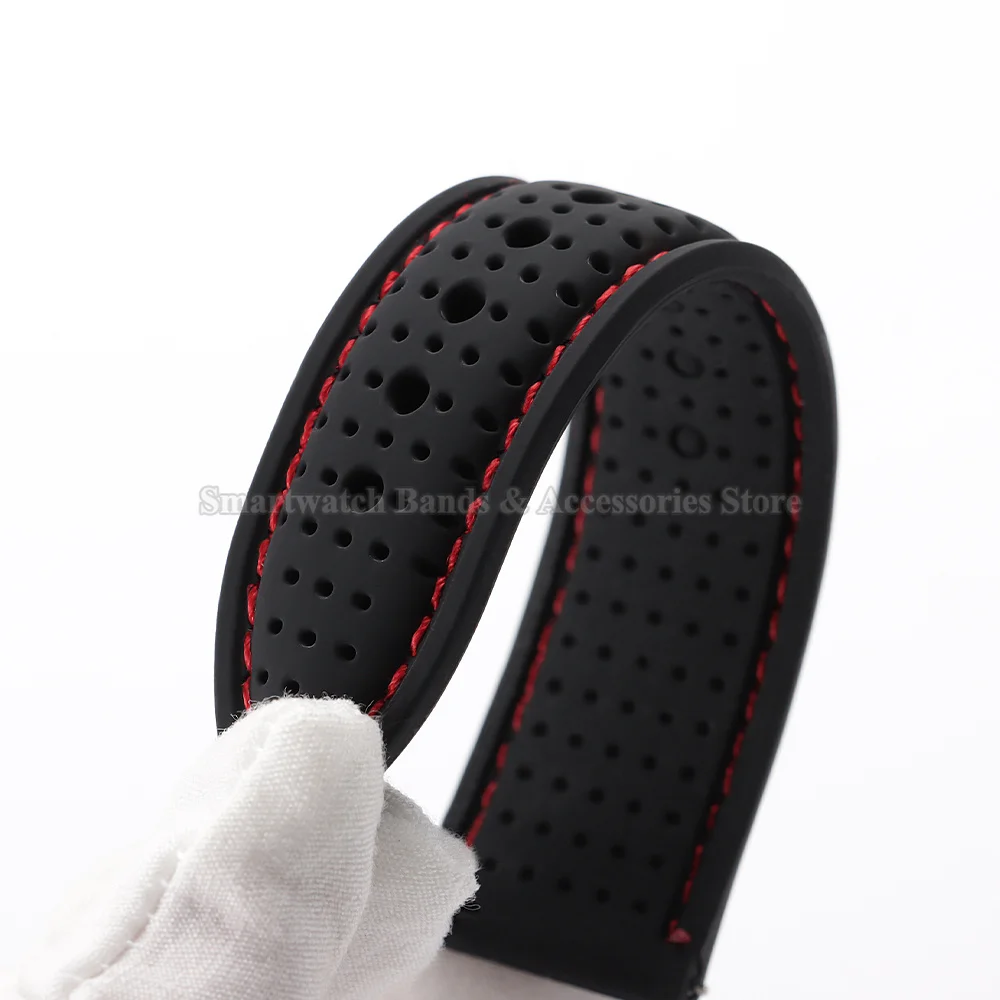 Breathable Silicone Quick Release Watch Strap - Soft Rubber Bracelet