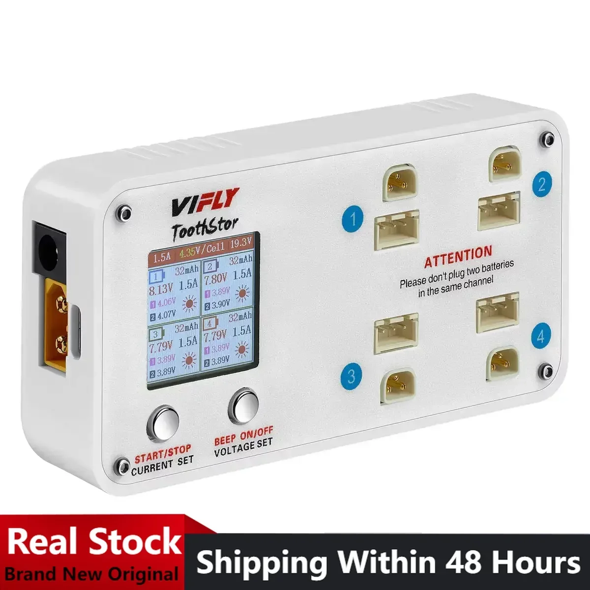 

VIFLY зубчатый 4-портовый 2S балансирующее зарядное устройство с режимом хранения для RC FPV Freestyle Cinewhoop Дрон DIY части