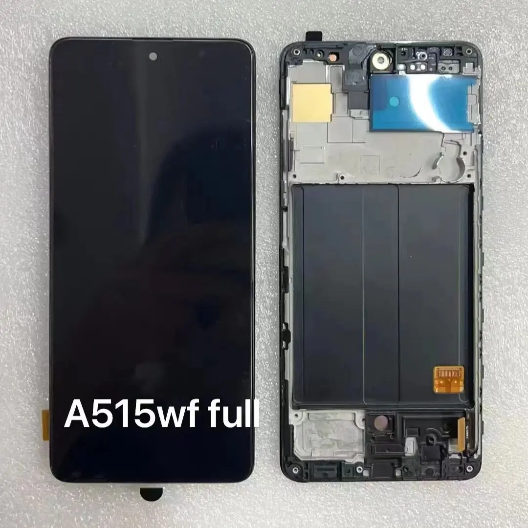 Oled Nuovo Per Samsung A51 Display Lcd Per Samsung A51 Oled Lcd Con Cornice Sm-A515 A515F Touch Screen Digitizer Assembly