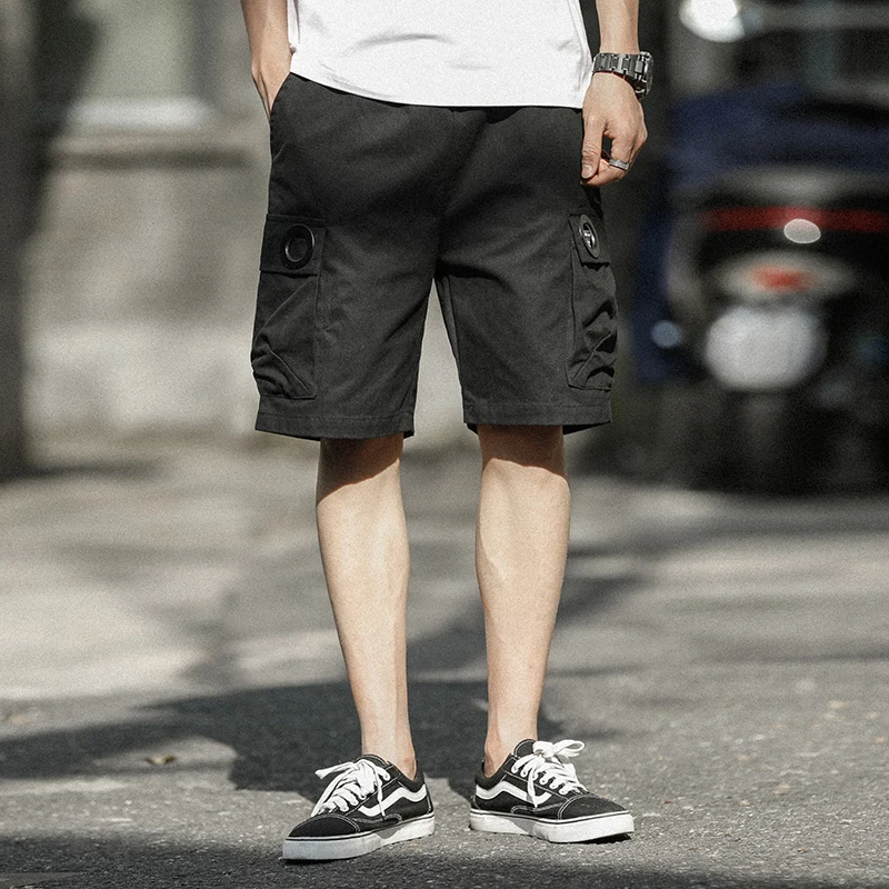 Men Cargo Shorts Street Hip Hop Vintage Army Green Popular Cotton Summer Casual Shorts Boy Punk Capris Design Big Pocket Shorts