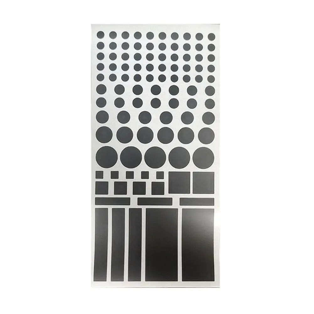 JIEHENG LED Light Blocking Stickers,Light Blackout Stickers,2 Sheets Cover  White and Black,Blackout Stickers for Electronic, LED Covers,Block 100% of