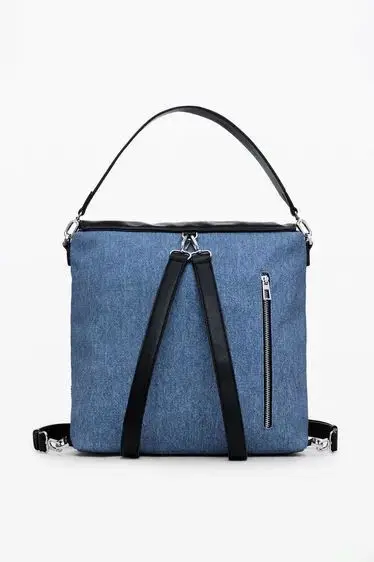 Spanish foreign trade new heavy embroidery printed women's backpack handbag 5