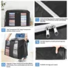 Closet Organizers Storage Bags for Clothes, Large Capacity Clothing Blanket with Reinforced Handle for Clothing Bedding, 2Pack 3