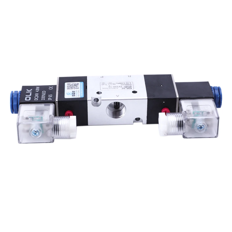 

3V220-08 3V320-10 3V420-15 Pneumatic Air Solenoid Valve 3/2 Way AC220V DC24V DC12V Normally Closed Electromagnetic Valves