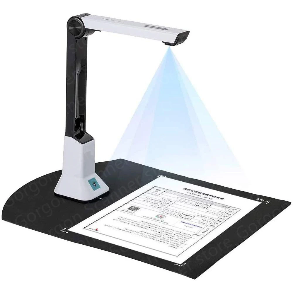 Portable A4 5MP Book and Document HD Scanner Built-in OCR Function and High Speed Document Camera for Classroom Home Office wireless scanner