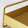 1PC Nordic Metal Tray Dried Fruit Plate Snack Fruit Dish Rectangular Snack Tray Storage Plate With Lid Dessert Tray 5