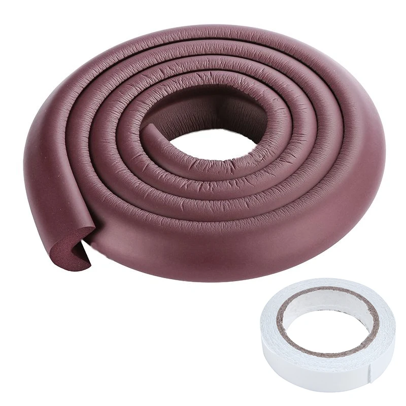 T84C-2 PCS 2M Children Protection Table Guard Strip Baby Safety Products Glass Edge Furniture Horror Crash Bar Corner Foam Bumpe