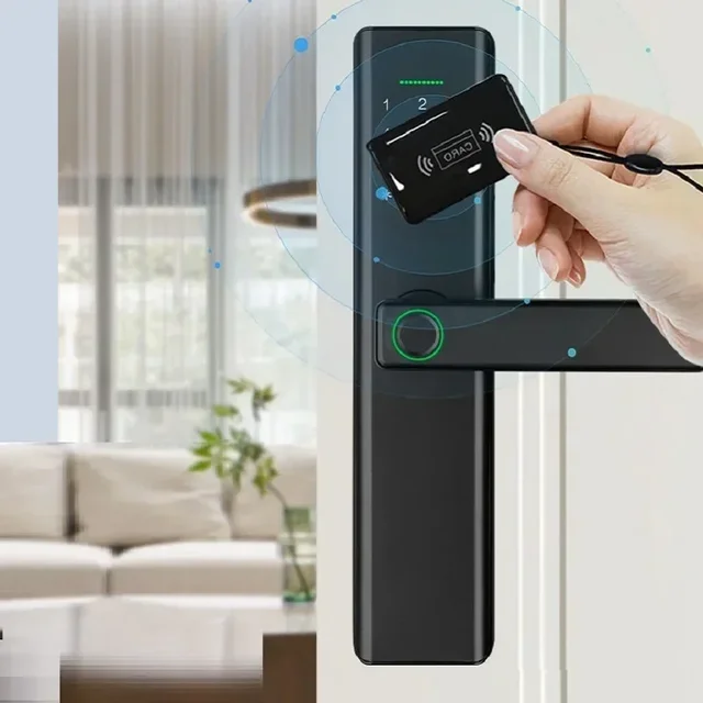 Tuya WIFI Smart Door Lock Fingerprint Lock TTlock BLE Fingerprint Password IC Card NFC Key Remote Unlock Electronic Locks 3