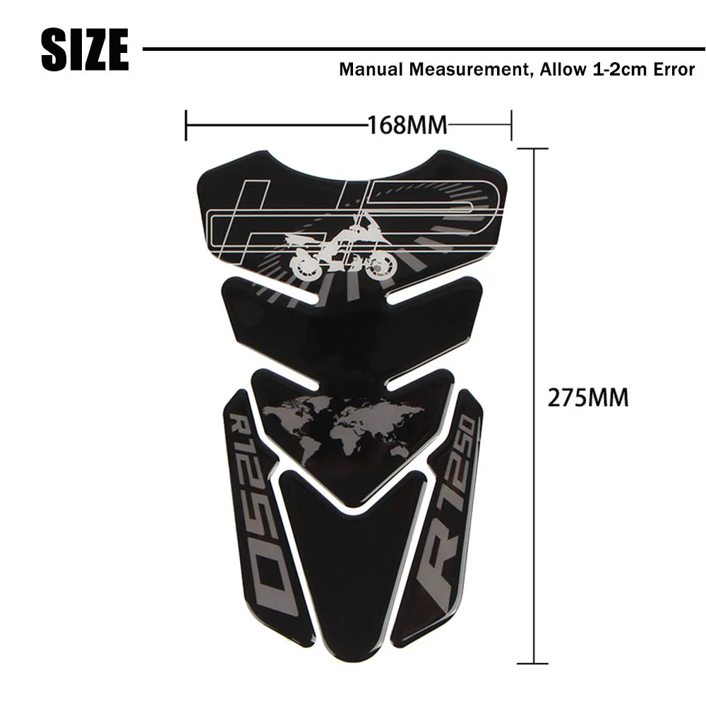 Protège-réservoir En Résine Adhésive Effet 3D Compatible Avec Moto