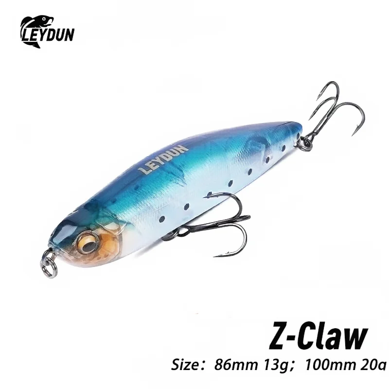 LEYDUN Z-Claw Floating Pencil Fishing Lures 100mm 20g Stickbait Topwater  Surface Walk The Dog Hard Baits Wobblers For Bass Pike