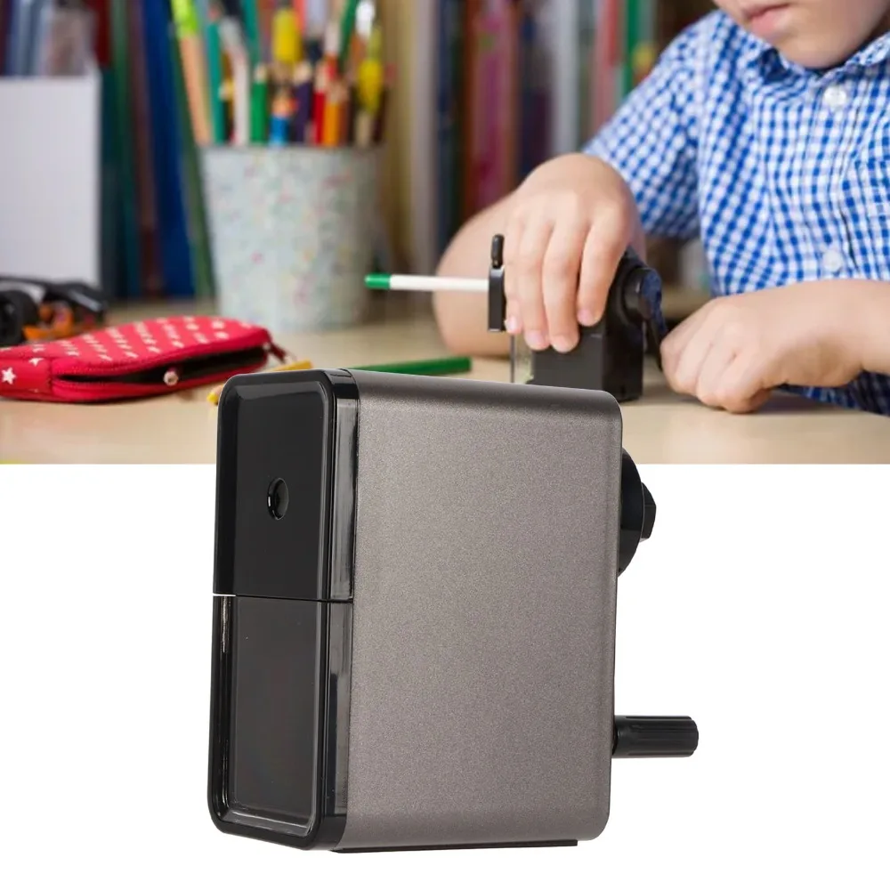 7 Adjustable Thickness Settings Sketch Wide Application Efficient Sharpening Manual Pencil Sharpener_voghion.com