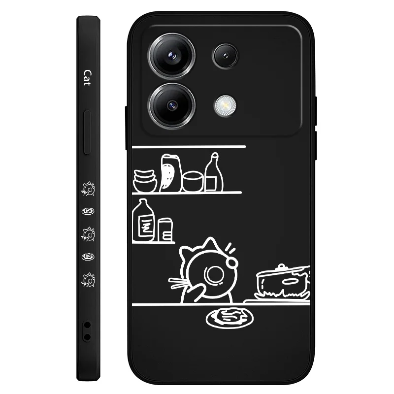 Cooking Cat Themed Silicone Phone Case - Charming & Durable Cover