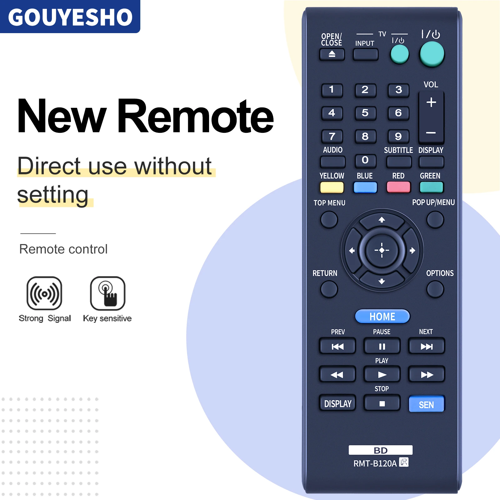 RMT-B120A дистанционное управление для Sony 3D Blu-Ray дисковый DVD-плеер BDP-S5100 BDP-S1100 BDP-S3100 BDP-S190 BDP-S590