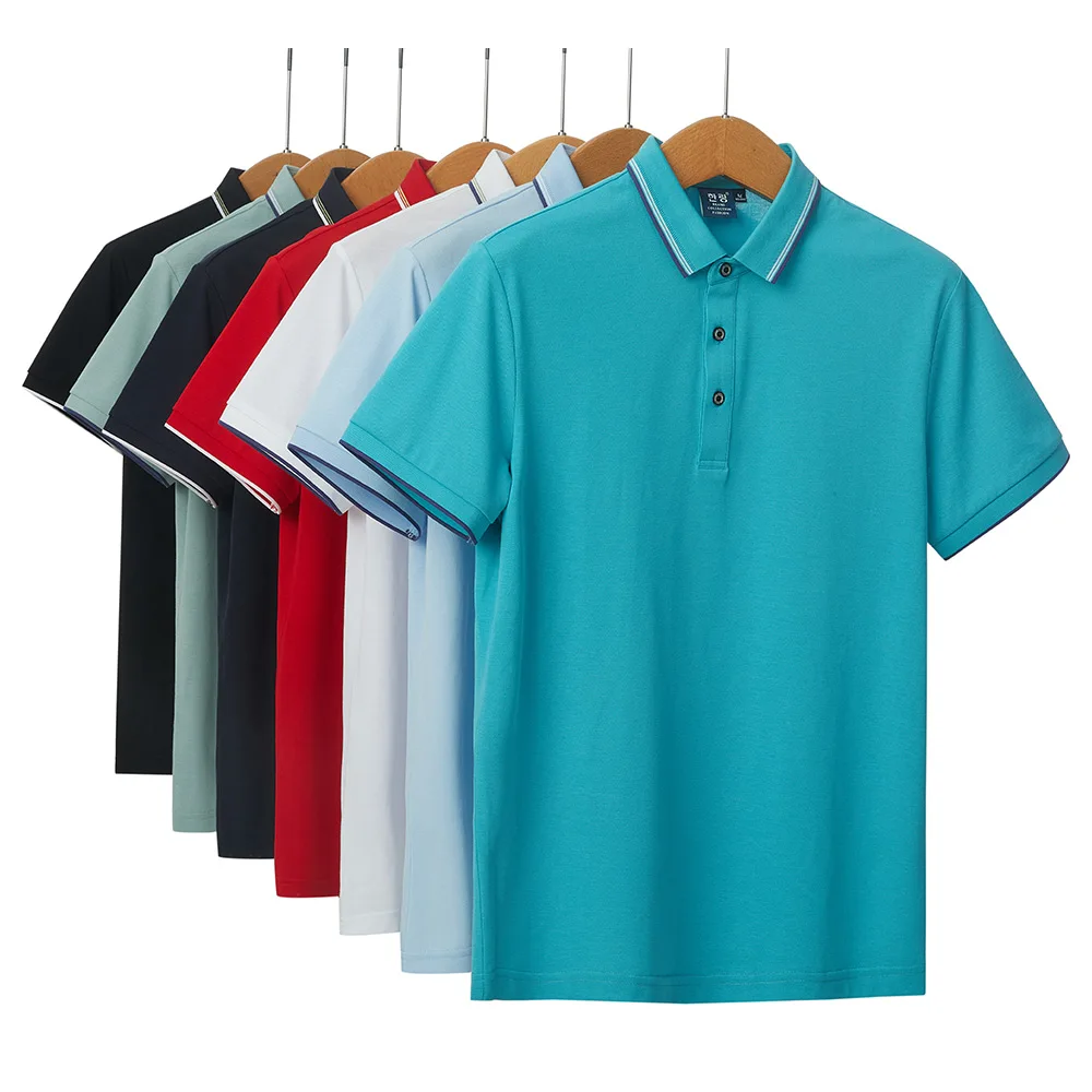 New Men's Golf Shirt Summer Sports Golf Clothing Short Sleeve T-shirt Quick Dry Breathable Polo Shirts for Men Golf Wear Leisure