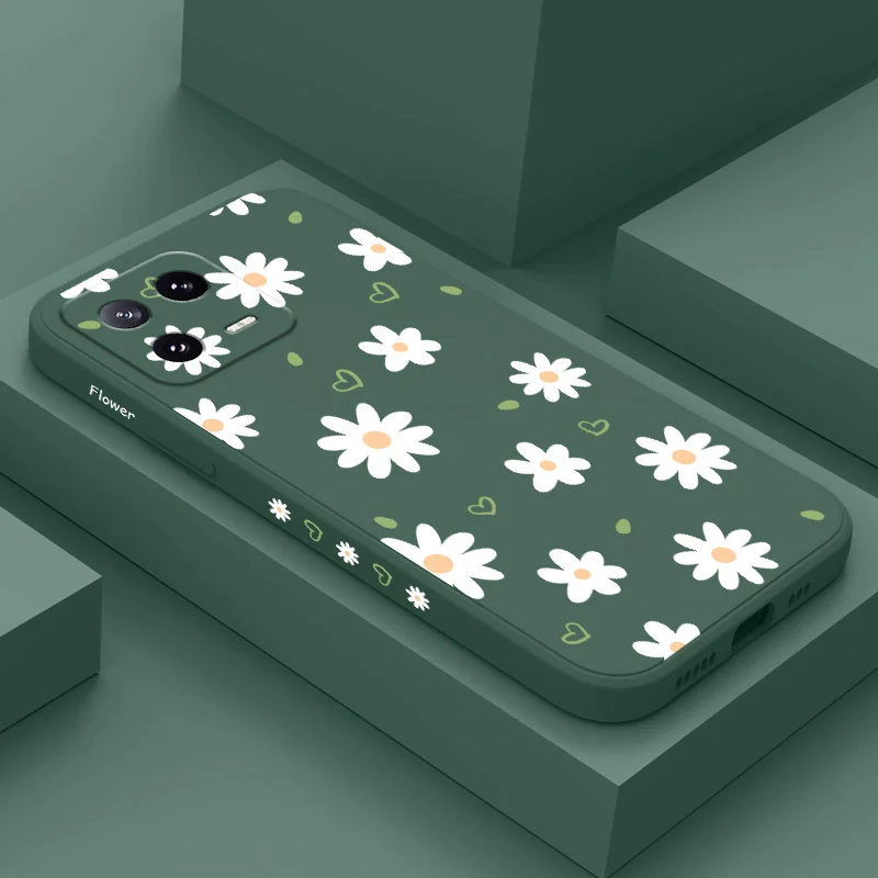 Tender Daisy Liquid Silicone Phone Case Cover