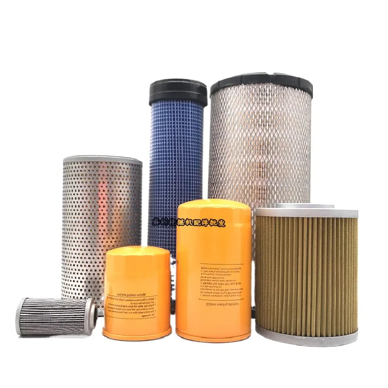 

For Hyundai R 80-7 Yanmar Engine Oil Filter, Diesel Air Hydraulic Return Oil Inlet Pilot Excavator Accessories