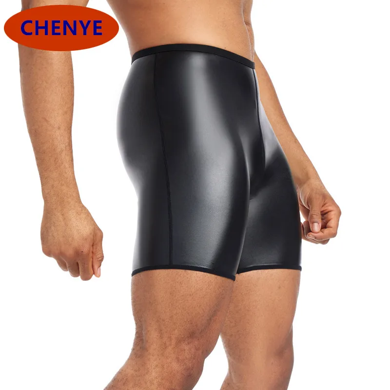 Damen Metallic Shorts Glänzend - Rave Party Hot Pants Mit Sonnenbrille
