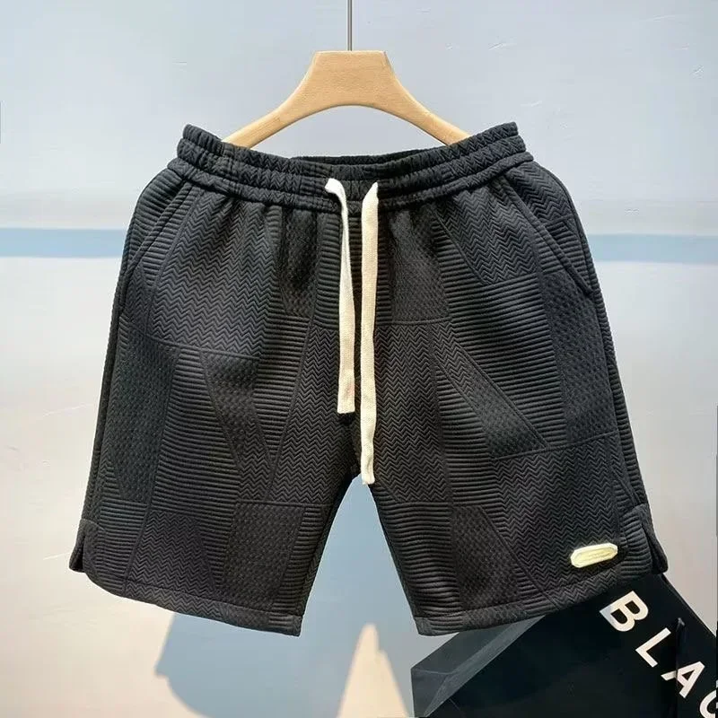 Trendy Summer Casual Beach Pants Loose Fit Five-Quarter Length Men's Fashion Brand Embroidered Comfortable Shorts 3