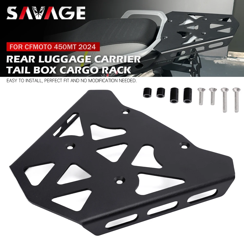 

For CFMOTO 450MT 2024 Rear Luggage Carrier Rack Motorcycle Cargo Rack Storage Tail Box Support Shelf Bracket For CF-MOTO 450 MT