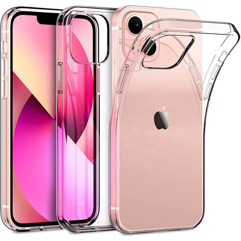 cute iphone 12 mini cases Ultra Thin Clear Case For iPhone 11 12 13 14 Pro XS Max XR X Soft TPU Silicone For iPhone 8 7 6 6s Plus SE Back Cover Phone Case leather iphone 12 mini case