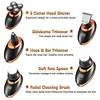 IPX7 Waterproof Electric Shaver Razor for Men Beard Hair Trimmer Rechargeable Bald Head Shaving Machine LCD Display Grooming Kit 6