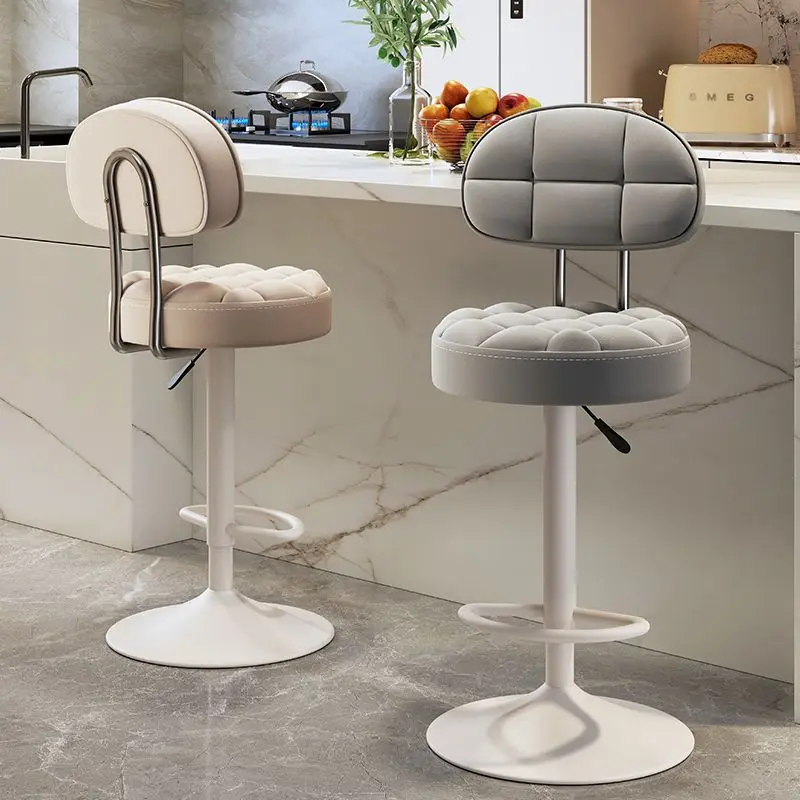 Bar chairs high legged stools adjustable backrests rotating bar stools home cash register counters coffee chairs