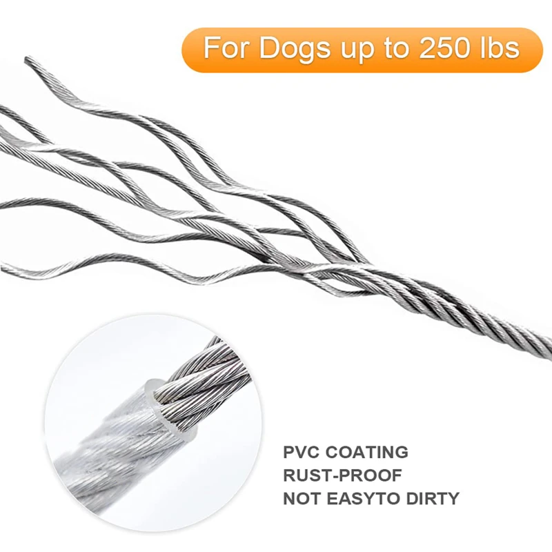 Double-Headed Dog Tie-Out Cable 5