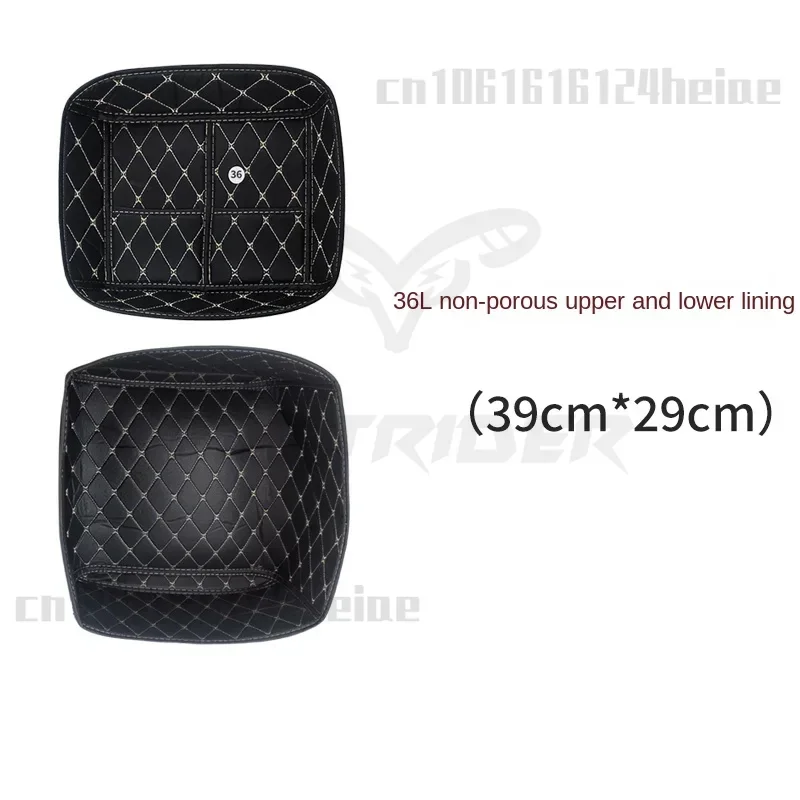 Motorcycle Trunk Liner 36L/45L/57L Square Box Motorcycle Trunk Liner Universal Electric Vehicle Tailbox Detachable Cushion Inner Liner