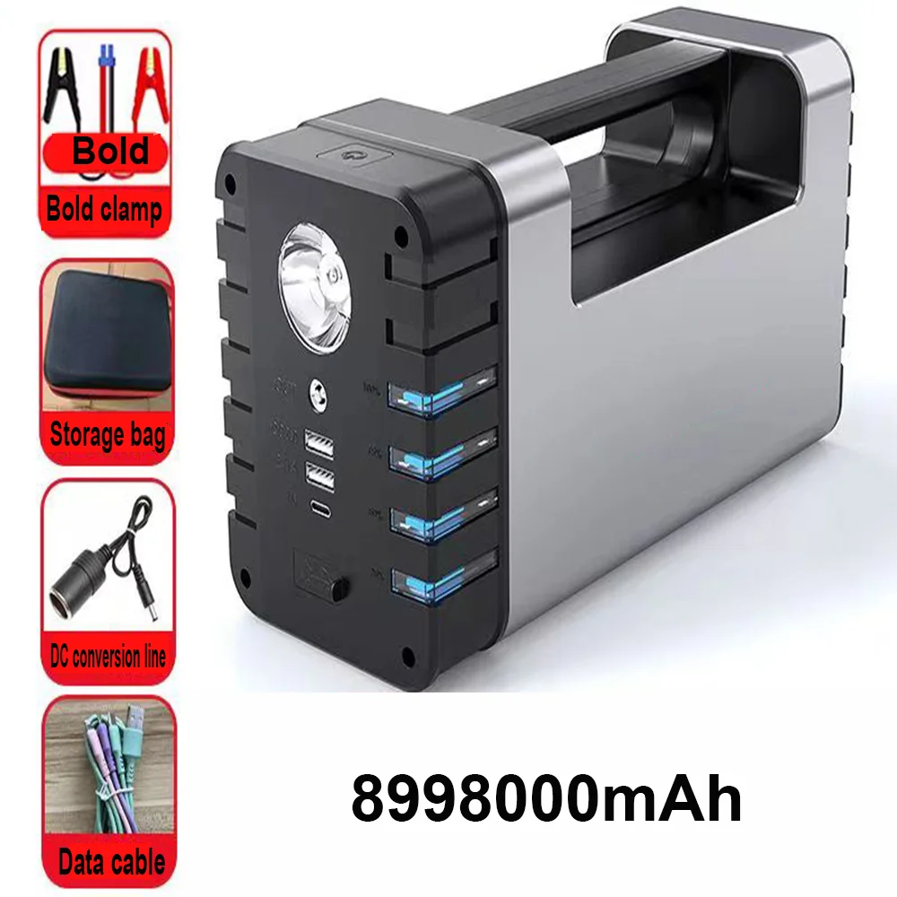 Large Trucks Auto Battery Charger Power High Capacity 24V 8998000mAh Jump Starter Device Charging System And Start Operating