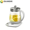 220V Jiuyang health pot multi-functional flower teapot glass stew tea pot 1.5L Portable Mini Multi Cooker Tea Dessert Cooker 1
