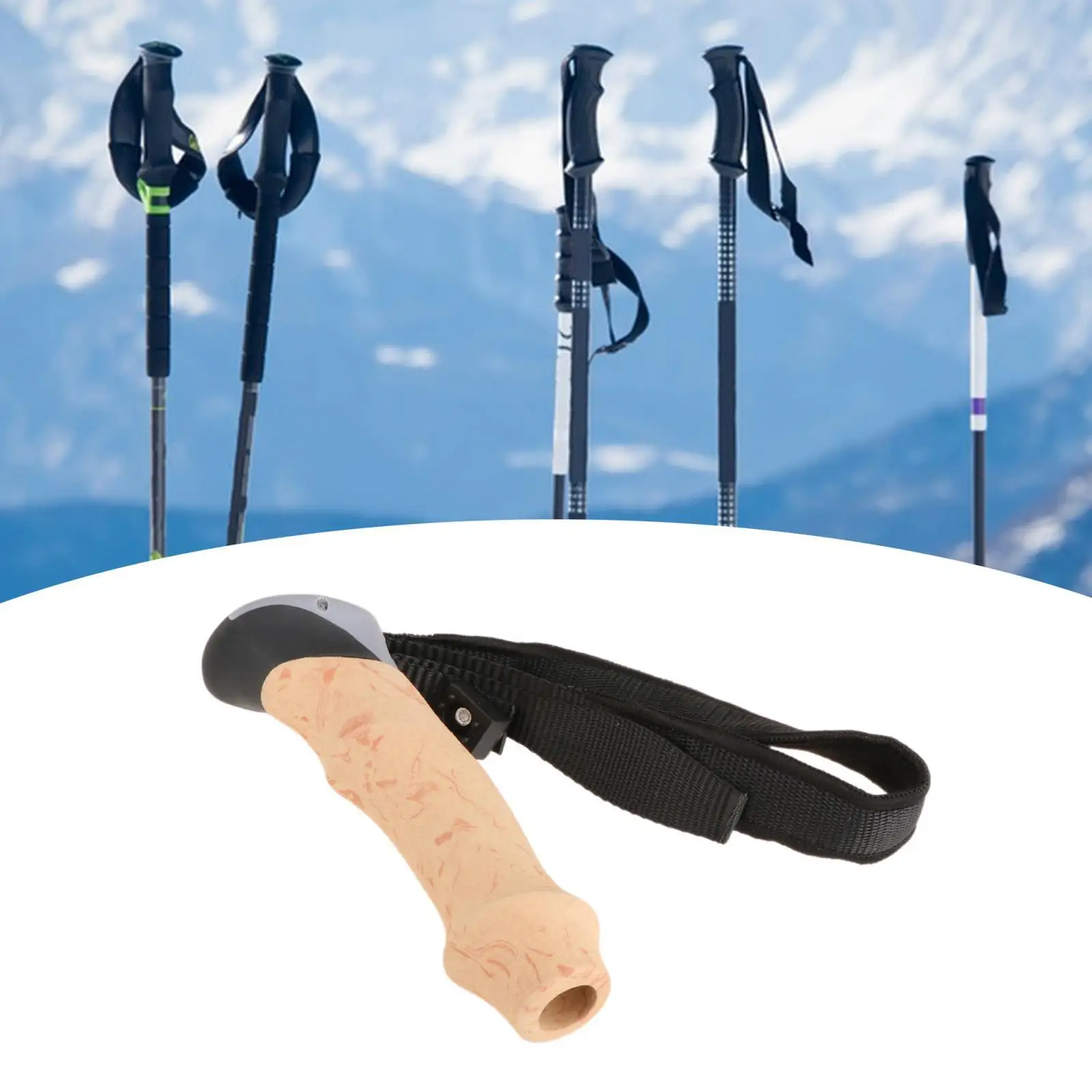 Walking Rod Hand Grip Hiking Pole Handle Grip for Outdoor Activities Camping