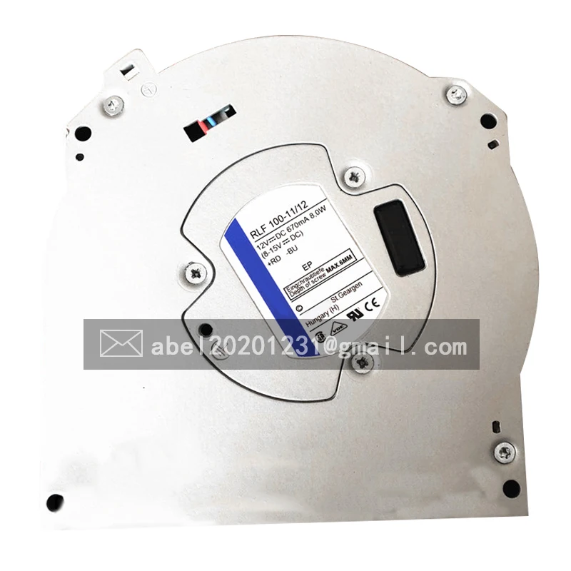 

Абсолютно новый оригинальный Φ/12 RLF 100-11/12 DC 12V 8W охлаждающий вентилятор 12738 127*127*38 мм