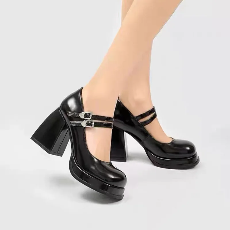

Women Pumps Platform Mary Jane Shoes Female Casual High Heel Shoes Spring Summer Ladies Party Shoes Wedding Footwear