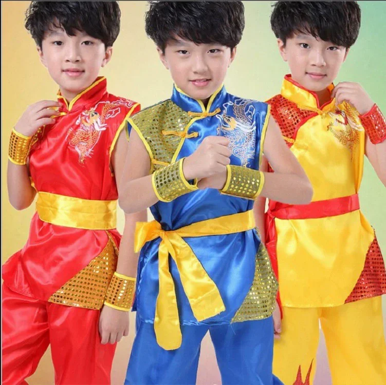 Spring Summer Children's Martial Arts Costumes Baby Outfit Set