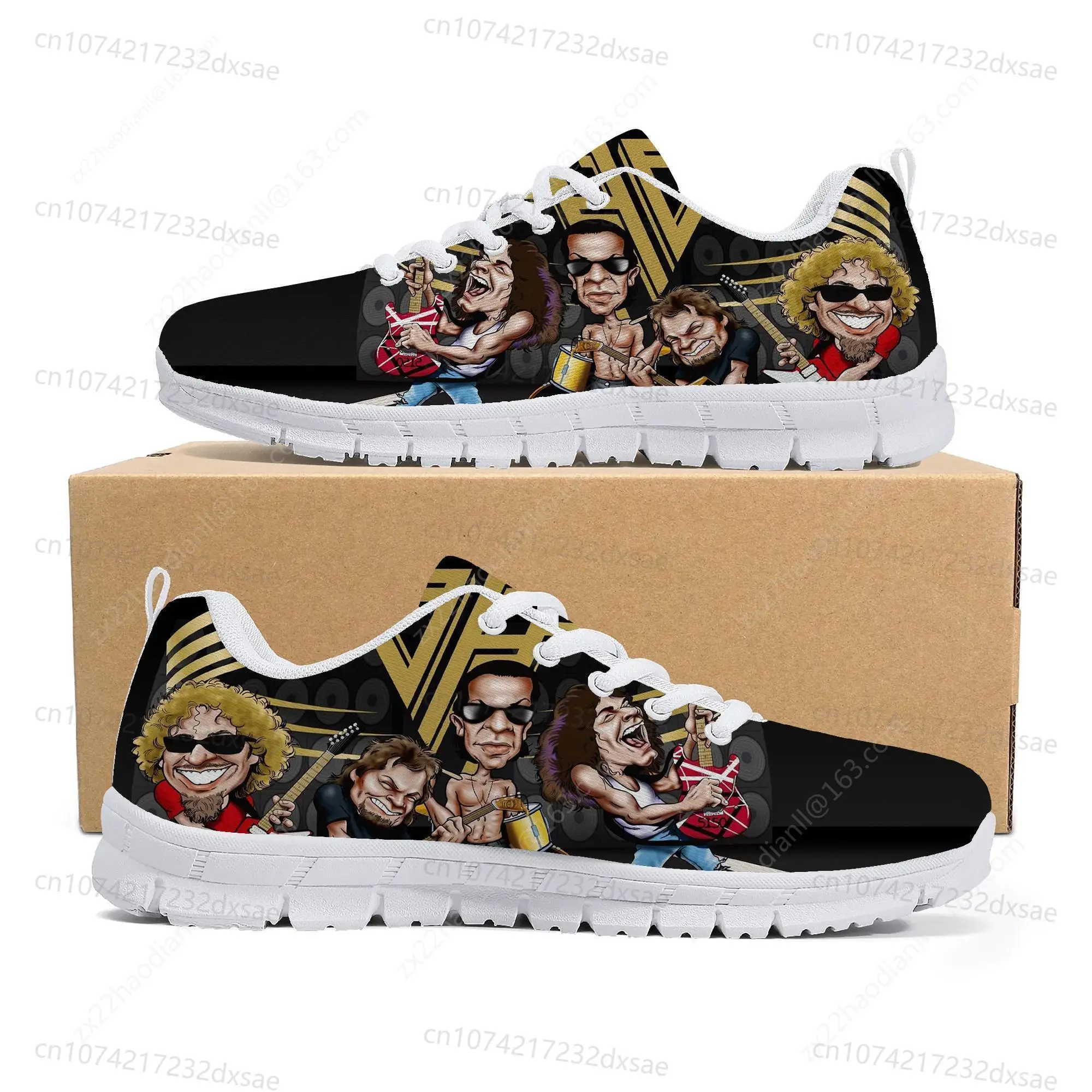 Van Evh 1984 Stripes Halen Sports Shoes Mens Women Teenager Kids Sneakers Rock Band 5150 Casual Custom Couple High Quality Shoes