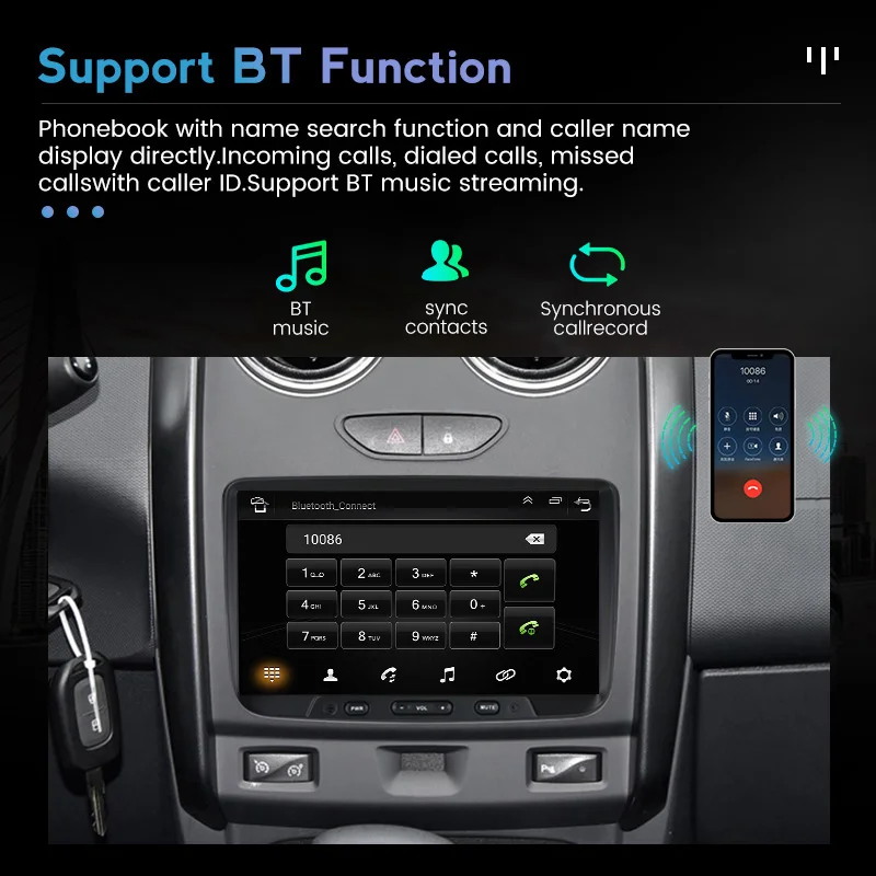 7 Android 7.1 System Car DVD Stereo For Renault Duster Dacia Logan
