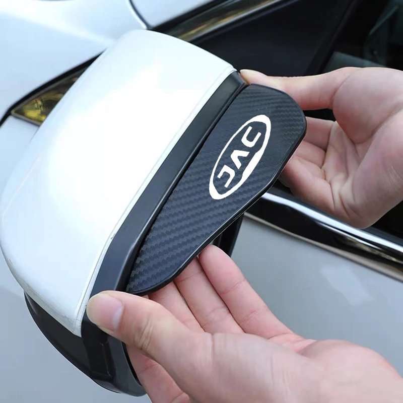 Carbon Fiber Car Rearview Mirror Eyebrow Rain Cover Car Accessories 2Pcs for JAC Refine J3 J2 S5 A5 J5 J6 J4 Vapour S2 T8