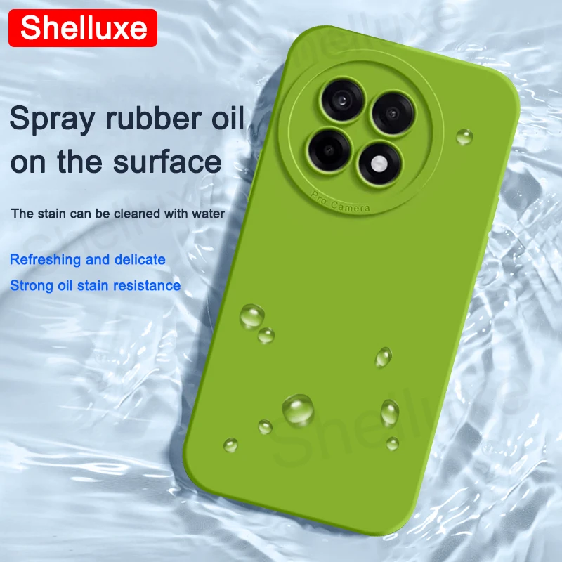 Shelluxe Square Liquid Silicone Soft Phone Case - OnePlus ACE5 Pro