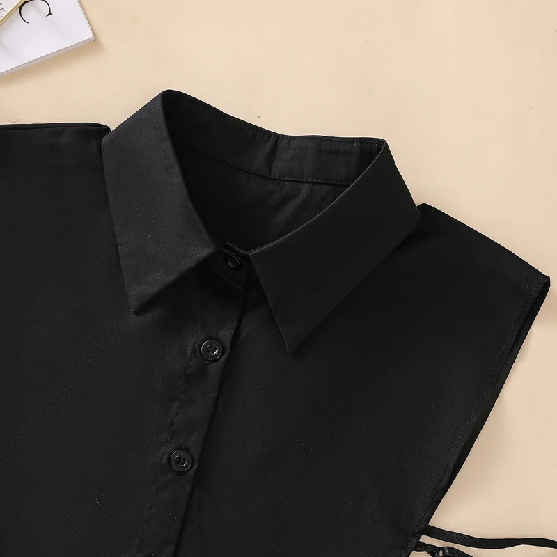 Women's Fashion Cotton Fake Collar, Simple Half Shirt