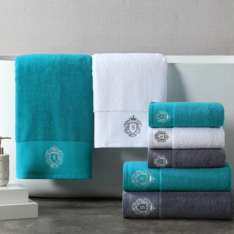 AHSNME 80x150cm 100% cotton bath towels Hotel SPA club sauna beauty small towel face towel salon free custom LOGO its Name 3