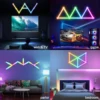 Wiscolor LED RGB Smart Wall Light DIY Atmosphere Night Light Game Room TV Backlight Decorative Wall Light Bar Music Rhythm APP 6