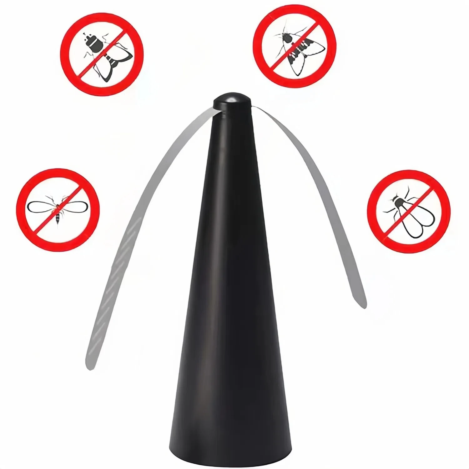 USB And Battery Powered Portable Fly Repellent Fan 360 Rotating Pest Control For Camping Picnics Outdoor Parties fly repellent fan