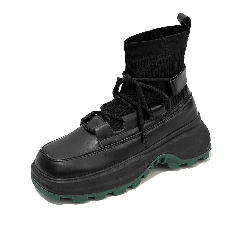 Men's Boots The New Fashion Wild Thick Bottom Comfortable Non-slip Wear-Resistant Explosive Style Spring and Autumn Zapatos