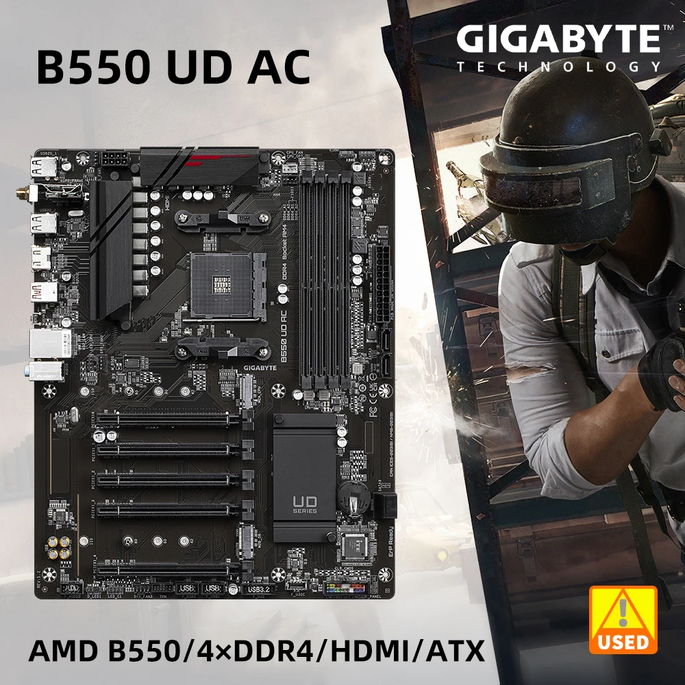 B550MotherboardGIGABYTEB550UDACforRyzen75700x5700x3d5800x3d
