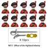 10pcs Napoleonic Wars Military Soldiers Building Blocks WW2 Mini Figures French British Fusilier Rifles Weapons Toys For Kids 6